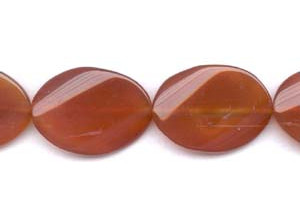 Carnelian 28x40 Twisted Flat Oval