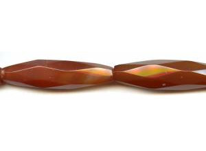 Carnelian 14x55 Faceted Long Oval