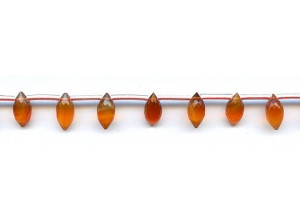 Carnelian 6x12 Rice Briolette