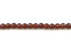 Carnelian 8mm Faceted Round