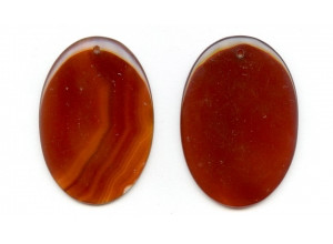 Carnelian 50x35 Flat Oval Pendant