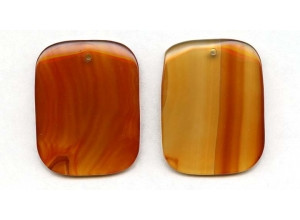 Carnelian 45x35 Flat Rectangle Pendant