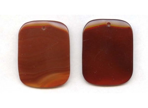 Carnelian 45x35 Flat Rectangle Pendant