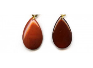 Carnelian 35x20 Pear Pendant