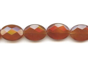 Carnelian 18x25 Faceted Flat Oval