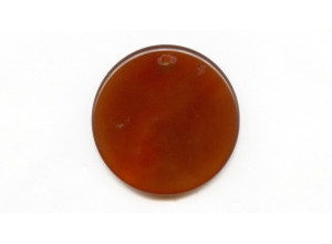 Carnelian 45mm Coin Pendant