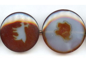 Carnelian 38-48mm Dime w/ Picture