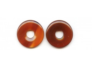 Carnelian 30mm Donut Pie