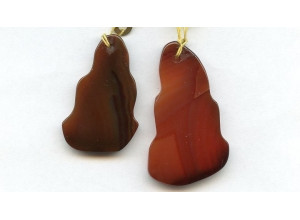 Carnelian 35-50x Slice Pendant