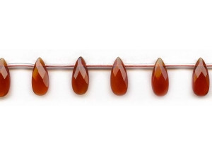 Carnelian 8x18 Flat Pear Briolette