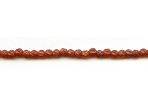 Carnelian 5mm  S-Corrugated Round