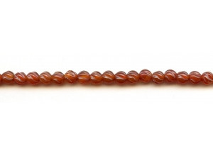 Carnelian 6mm S-Corrugated Round