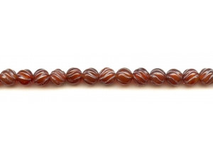 Carnelian 8mm S-Corrugated Round