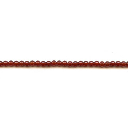 153-1525 Carnelian <br>4mm Round