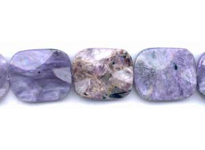 Charoite 25x30 Waved Flat Rectangle