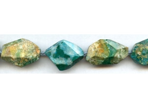 Chrysocolla 15-20x Faceted Flat Nugget