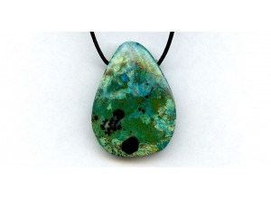 Chrysocolla 42x32 Pendant