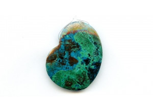 Chrysocolla 45x35 Heart Pendant