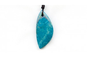 Chrysocolla 44x20 Pendant