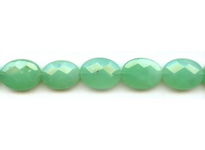 Chrysoprase 15x20 Faceted Flat Oval