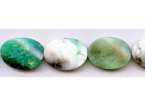 Chrysoprase 22x30 Twisted Flat Oval