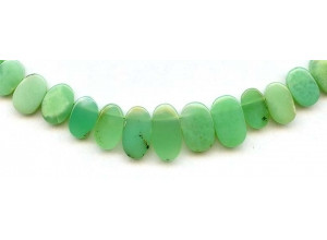 Chrysoprase 8-17x Flat Oval Drop