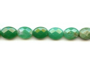 Chrysoprase 13x18 Faceted Flat Oval