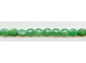 Chrysoprase 8x10 Faceted Flat Oval