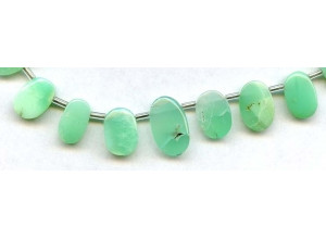 Chrysoprase 10-20x Flat Oval Drop