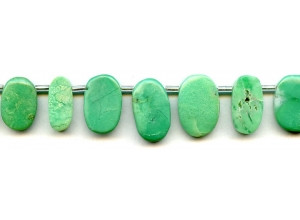 Chrysoprase 10-20x Flat Oval Drop