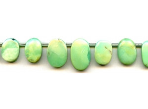 Chrysoprase 10-20x Flat Oval Drop