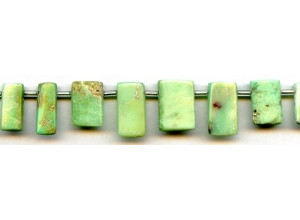 Chrysoprase 10-20x Flat Rectangle Drop