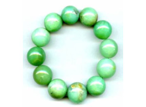 Chrysoprase 19-21mm Round Bracelet