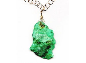 Chrysoprase 74x54 Necklace