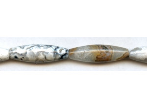 Crazy Lace Agate 12x40 Oval Rice