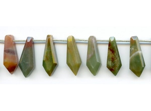 Fancy Jasper 27mm Faceted Tie Drop