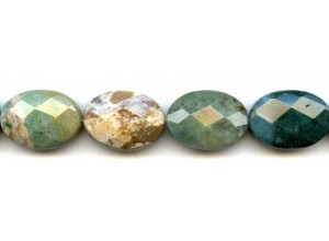 Fancy Jasper 18x25 Faceted Flat Oval