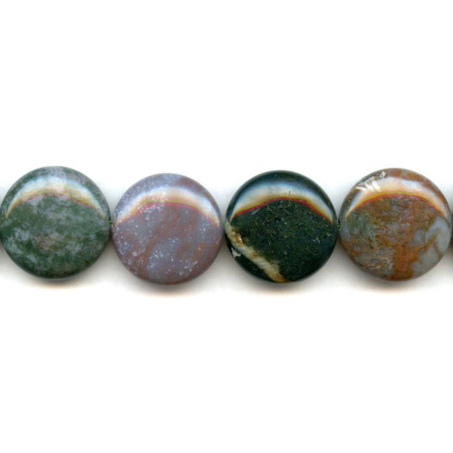 161-1035 Fancy Jasper <br>25mm Puffy Coin