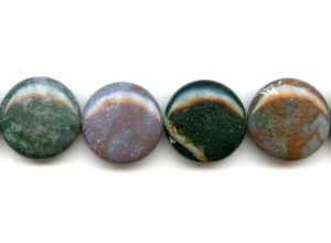 Fancy Jasper 25mm Puffy Coin