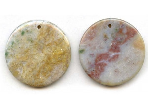 Fancy Jasper 45mm Coin Pendant