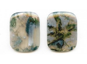 Fancy Jasper 45x35 Flat Rectangle Pendant