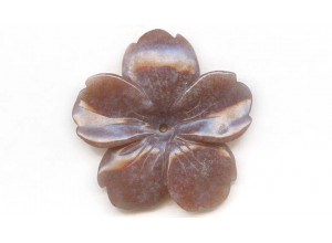 Fancy Jasper 56mm Flower Pendant