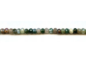 Fancy Jasper 6mm Faceted Rondell