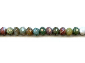 Fancy Jasper 10mm Faceted Rondell