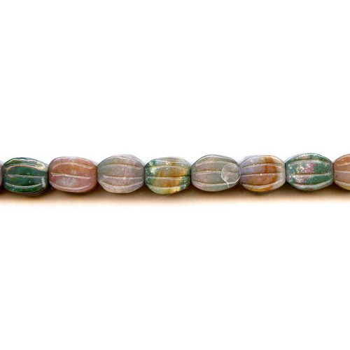 161-1170 Fancy Jasper <br>10x13mm 4-side Corrugated