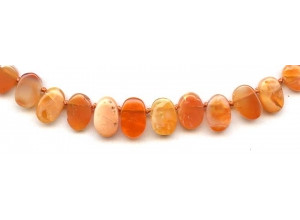 Fire Opal 8-13x Flat Oval Drop