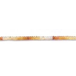 Fire Opal 4-4.5mm Faceted Rondell
