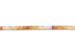 Fire Opal 4-4.5mm Faceted Rondell