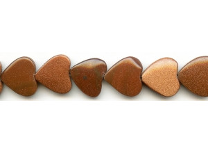 Goldstone 20mm Heart