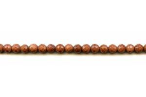 Goldstone 6mm Faceted Round